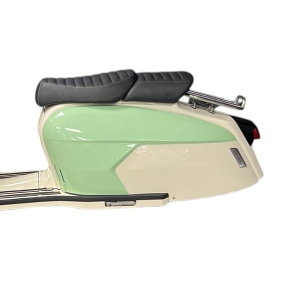 Royal Alloy Left Side Cover - Mint Green/Ivory External Bolt hole